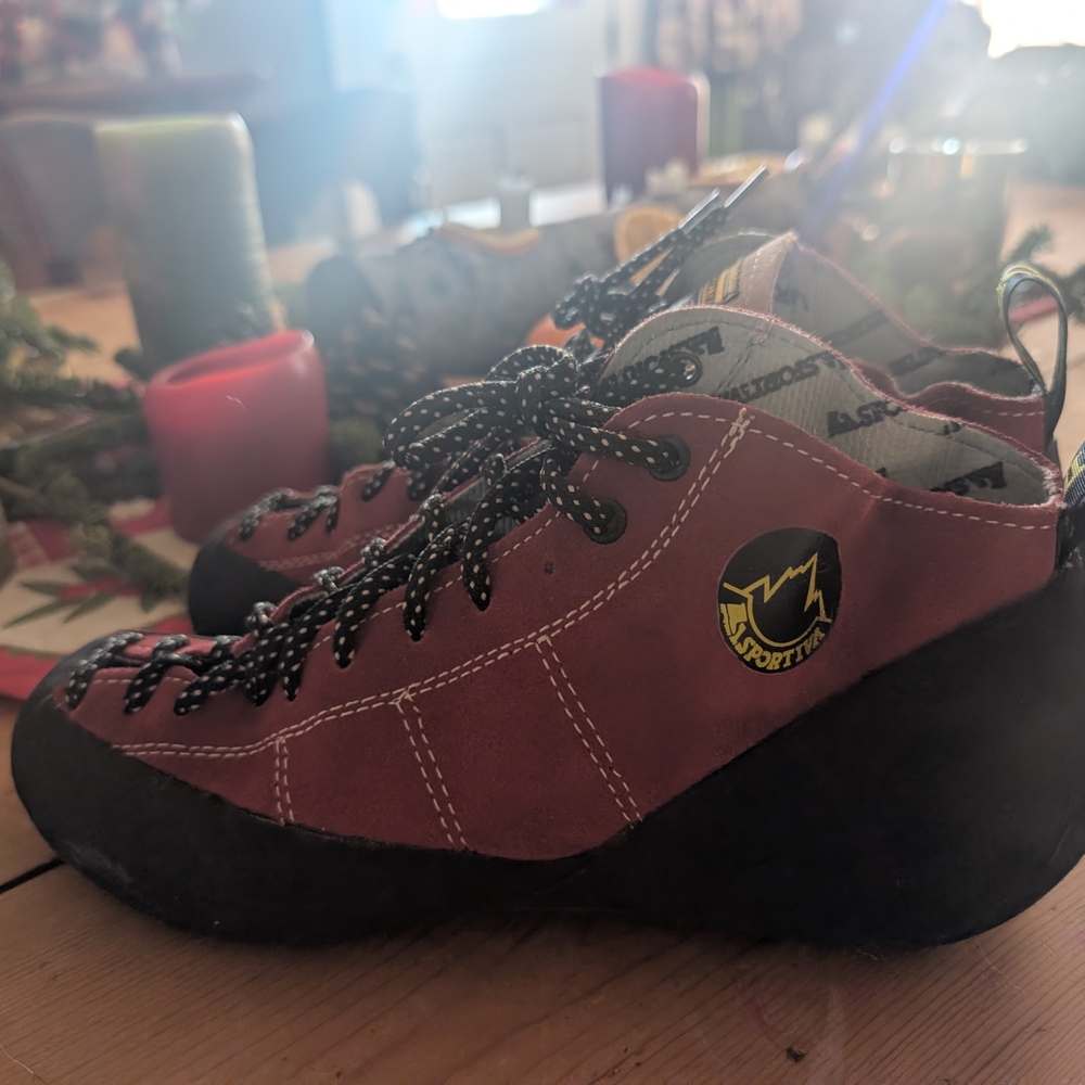 La Sportiva Red Climbing Shoes